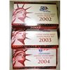 Image 1 : 2002. 03 & 04 U.S. SILVER PROOF SETS