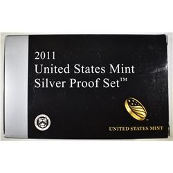 2011 U.S. SILVER PROOF SET ORIG BOX/COA