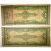 Image 2 : 2-1923 $1.00 SILVER CERTIFICATES, LOW GRADE TEARS