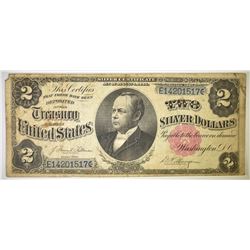 1891 $2 SILVER CERTIFICATE VF