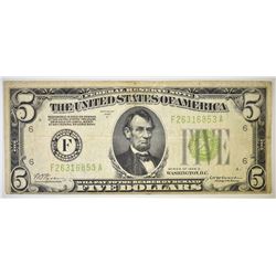 1928-D $5 FEDERAL RESERVE NOTE VF