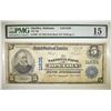 Image 1 : 1902 $5 NATIONAL BANK OF OPELIKA, AL PMG 15 RUST