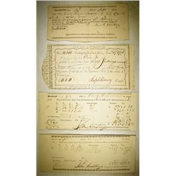 MIXED PAPER LOT, INTEREST PAYMENT, TAX RECEIPTS