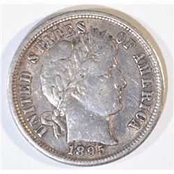 1895-S BARBER DIME AU