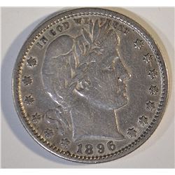 1896-S BARBER QUARTER XF