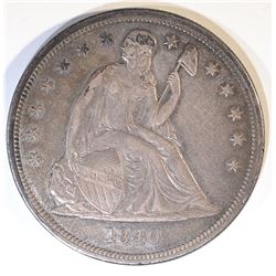 1840 SEATED LIBERTY DOLLAR XF/AU