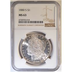 1880-S MORGAN DOLLAR NGC MS-63
