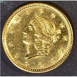 1850 $1 GOLD CH BU