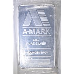 TEN OUNCE .999 SILVER BAR A-MARK