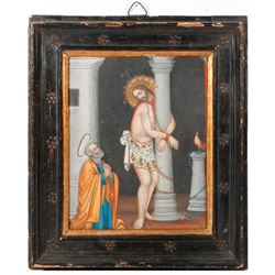 Mexican tin retablo