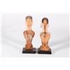 Image 3 : Couple of carved folk art partial figures
