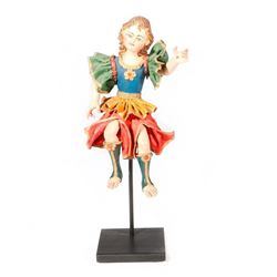 Latin American carved male figure