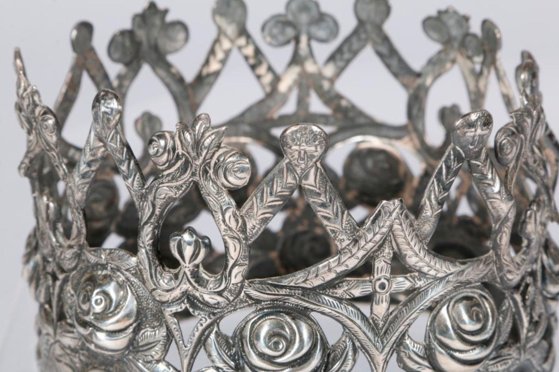 Latin American silver processional crown