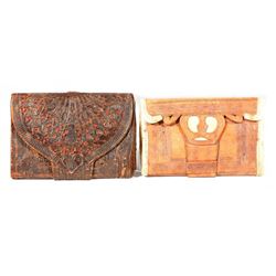 Two leather wallets