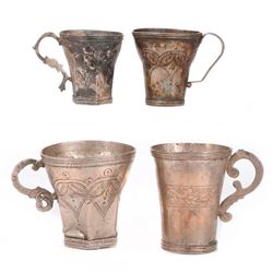 18th/19th century silver cups