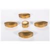 Image 2 : Five brass lidded containers