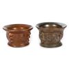 Image 1 : Two cast bronze mortars.