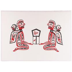 "Tribute To Our Elders" lithograph by C. Hunt.