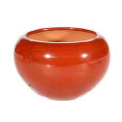 Santa Clara polished redware bowl