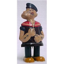 Popeye the Sailor Man; tin wind-up toy; working c