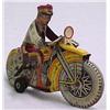 Image 2 : Motorcycle Policeman; pressed tin wind-up toy; in