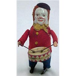 Schuco Solisto Clown Drummer; Made in Germany; 4"