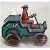 Image 2 : OHO Green Car with Driver; tin wind-up toy; Marke