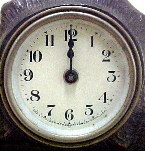 Liberty Bell bank with clock by The Lux Clock Mfg