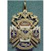 Image 1 : 10K gold and enameled Masonic medal dated 1917; L