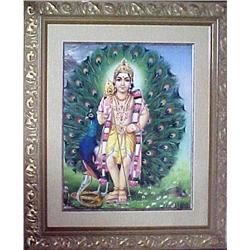 S. Muruyakani watercolor depicting East Indian go