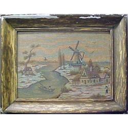 Dutch allegorical petit-point and needlework; ima