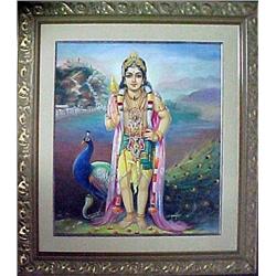 S. Muruyakani watercolor depicting East Indian go