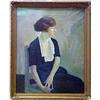 Image 1 : Martha Walter oil on canvas; portrait of a woman;