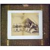 Image 1 : Civil War soldiers encampment group photo in gilt