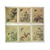 Image 1 : Series of six Japanese painted florals with butte