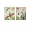 Image 2 : Series of six Japanese painted florals with butte