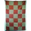 Image 4 : Patchwork quilt; "Log Cabin" hand stitched; with 