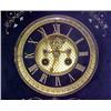 Image 3 : Slate cased mantle clock; open escapement; gilt o