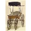 Image 5 : Victorian baby carriage; canvas awning over woode
