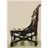 Image 2 : Ebonized Victorian settee; gilding over incised d