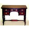 Image 1 : Walnut Victorian desk; rectangular top with chamf