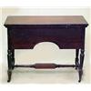 Image 3 : Walnut Victorian desk; rectangular top with chamf