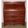 Image 1 : Slant front walnut desk; rectangular top with sma