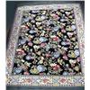 Image 1 : Hand made petit-point hooked rug with floral desi