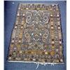 Hand tied Oriental rug; floral and geometric desi