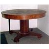 Image 2 : Strawbridge & Clothier round oak pedestal dining 