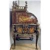 Image 4 : Louis XV style roll top desk; brass urn; bust and