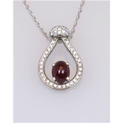19CAI-4 RUBY & DIAMOND PENDANT