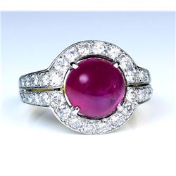 19CAI-10 RUBY & DIAMOND RING