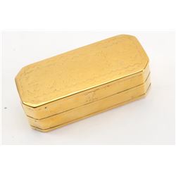1905- 19 BRASS TOBACO BOX